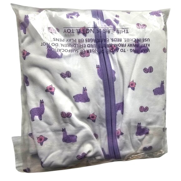 Bubble Baby Llama Print Bamboo Zip Convertible Footie Romper NWT 4T - Picture 5 of 9
